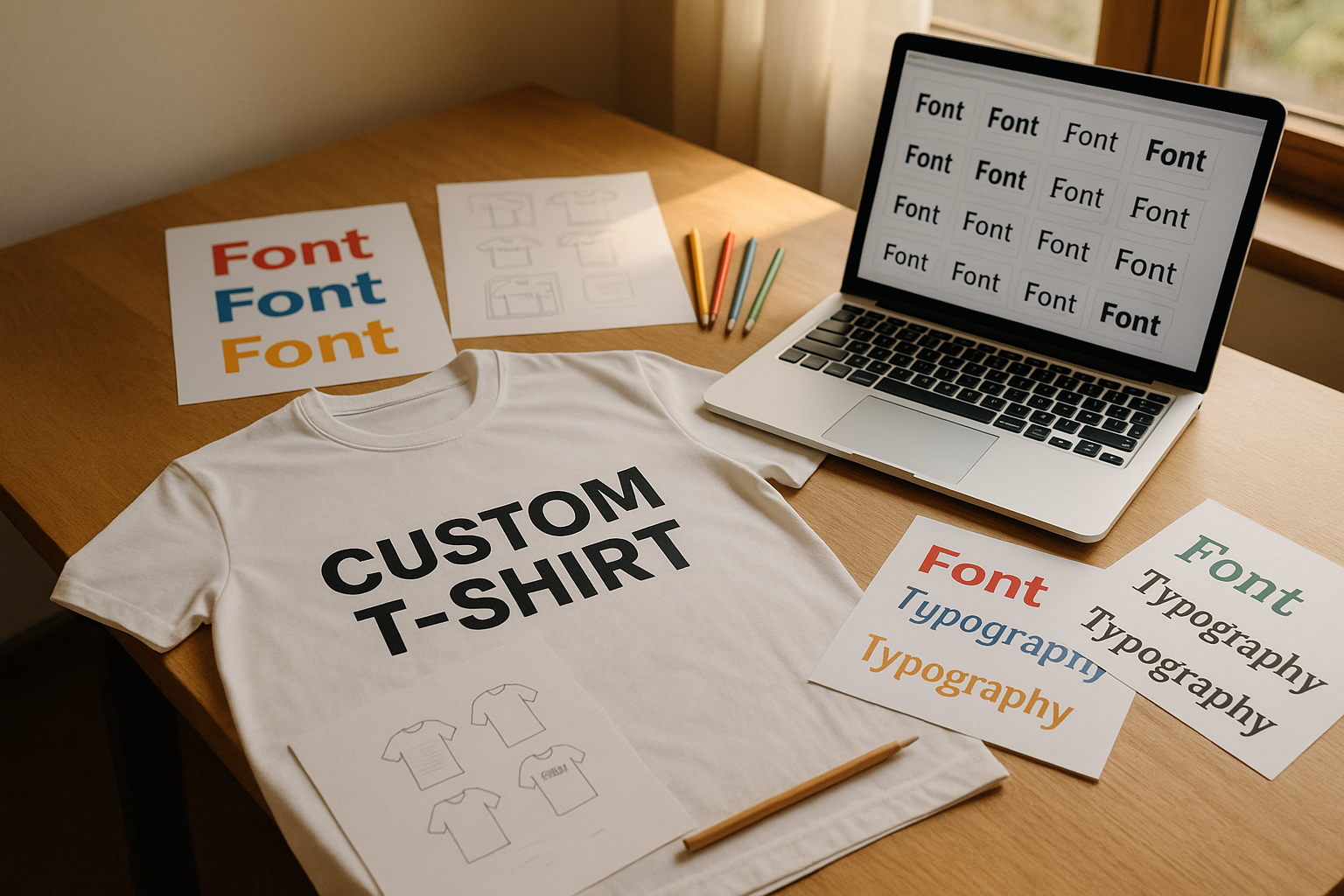 How to Choose Fonts for Custom T-Shirts