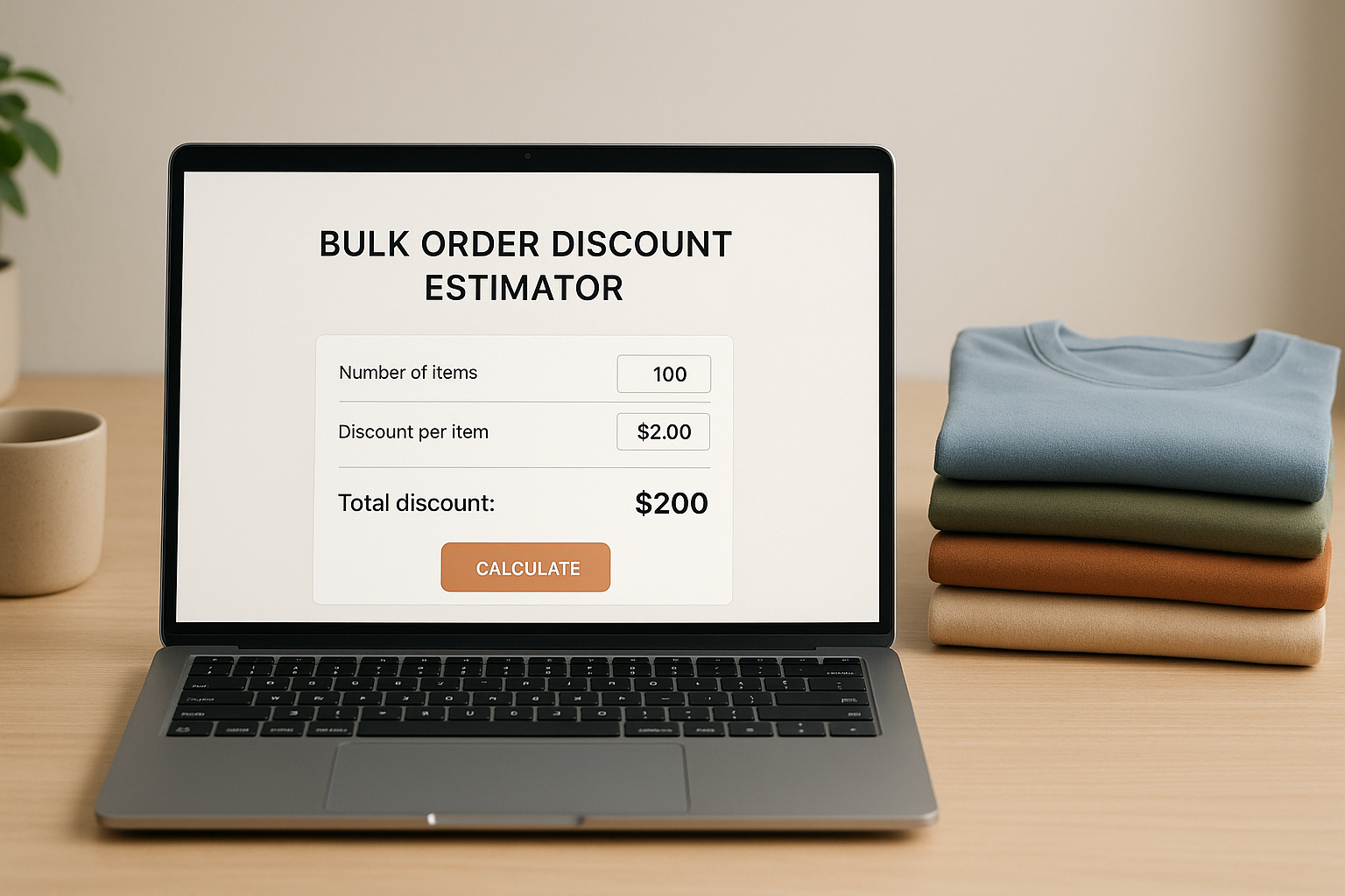 Bulk Order Discount Estimator