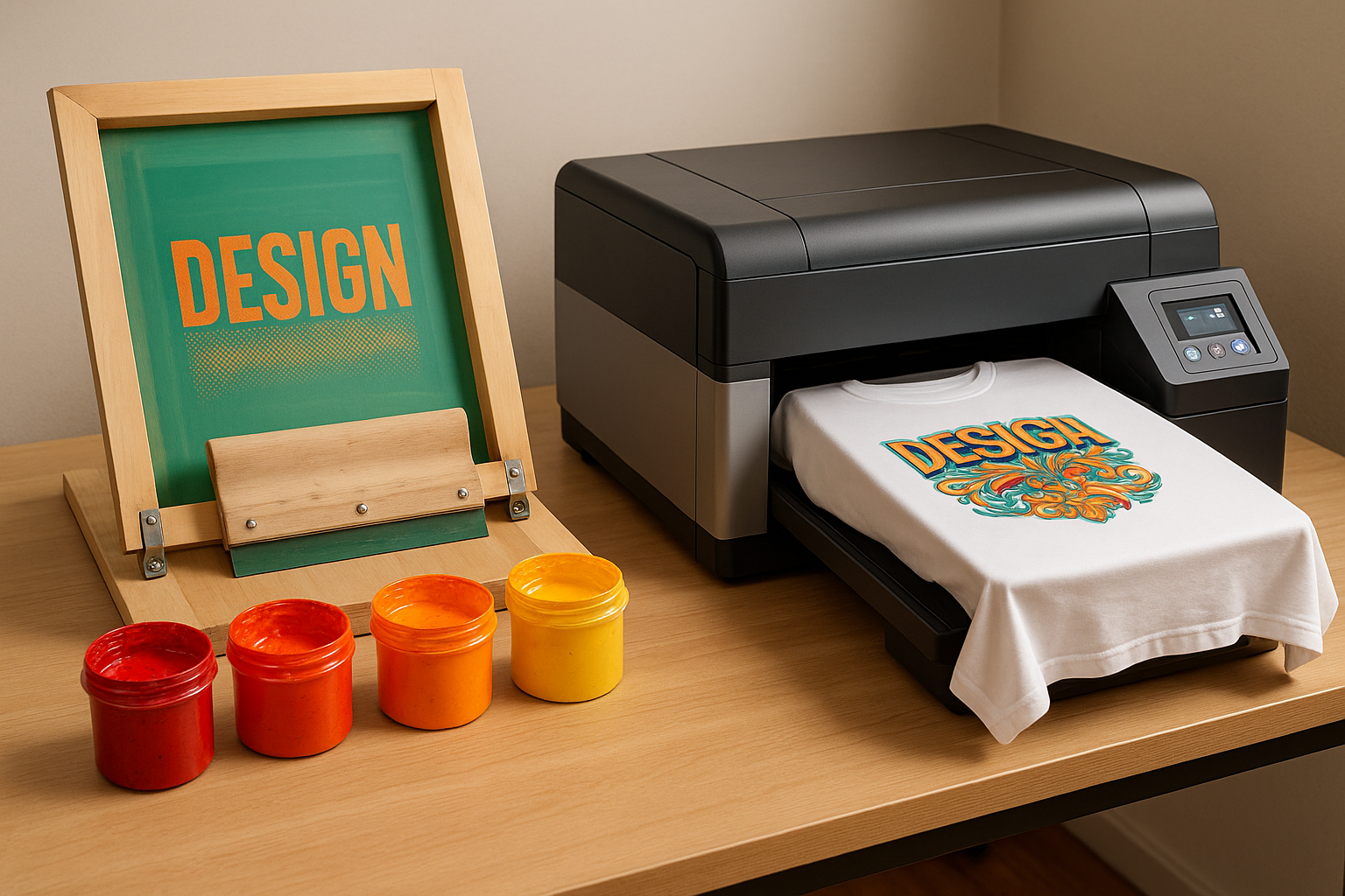 Screen Printing vs. DTG: Design Preparation Differences